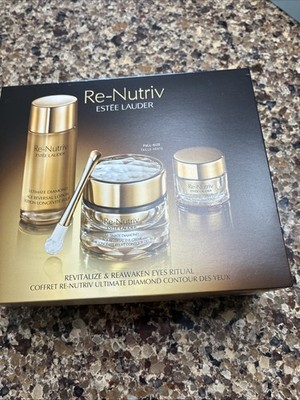 Estee Lauder Re-Nutriv Revitalize & Refresh Eyes Ritual Set Ultimate Diamond New