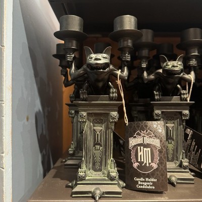 2026 Disney Parks The Haunted Mansion Gargoyle Candle Holder New With Tags!