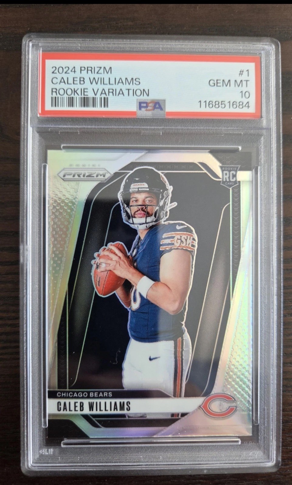 Caleb Williams Panini Prizm Emergent #1 Silver Prizm