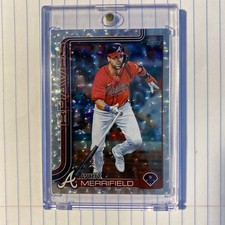 2025 Topps - Silver Crackle Foilboard #429 - Whit Merrifield - Atlanta Braves