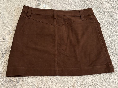 NWT Madewell Pencil Skirt Womens 6 Brown Soft Pockets Straight Short Office - Picture 6 of 6