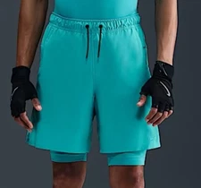 Nike Unlimited Men’s Dri-Fit 7” 2-In -1 Versatile Shorts DV9334 345 SZ Medium
