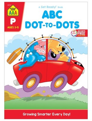 School Zone ABC Dot-to-Dots Workbook: 32 Pages, Preschool, Kindergarten,... 