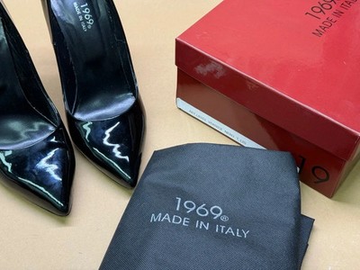1969 - Luxus Echtleder Designer High Heel Pumps - 100% Made in Italy