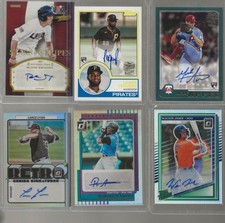 LOT OF 6 MODERN AUTOGRAPH CARDS 2013-25 LYNN JANEK SWIHART APPEL ARIAS PEGUERO