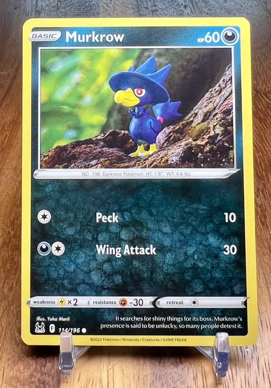 Murkrow 114/196 Common Lost Origin Pokemon Near Mint
