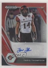 2021 Panini Prizm Draft Picks Red 42/199 Tariq Thompson #DPA-TTH Auto 0b2