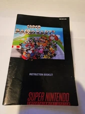 Super Mario Kart SNES Super Nintendo Manual Instruction Booklet ONLY NICE!