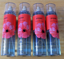 NEW Lot 4 Bath and Body Works Poppy fine fragrance mist