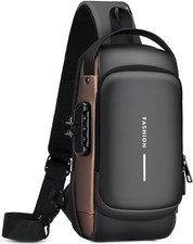 Bandolera Para Hombre Mochila Viaje Cartera Bolso de Hombro Sling Chest Bag BEST