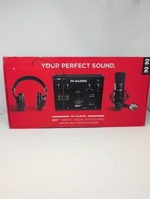 Open Box, M-Audio Complete Recording Bundle, USB Audio Interface/Mic/Headphones