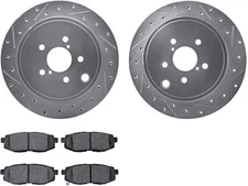 Rear Brake Pad and Rotor Kit For 2010-2014 Subaru Legacy 2011 2012 2013 YX418HP