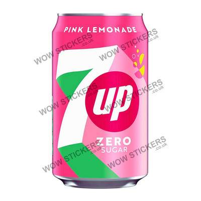 Eiswagen 7up Pink Limonade Dose Aufkleber Sprudelgetränk Gastronomie Anhänger