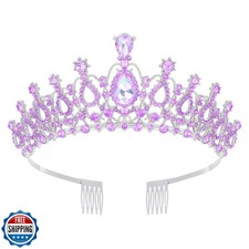 Schmoopy Tiara Crown for Women, Crystal Tiara for Bridal Prom Queen Birthday
