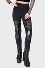 Killstar Neo Noir Leggings Pants Womens Black Goth Alternative