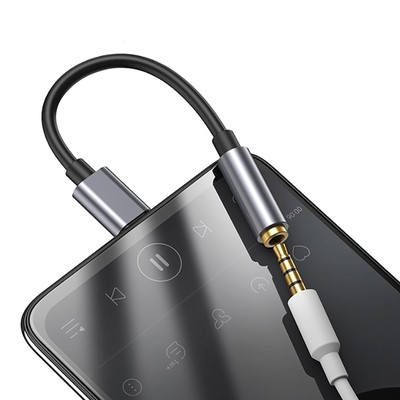 Mini USB Type C Male to 3.5mm Female AUX Headphone Adapter Type C Jack  Cable B