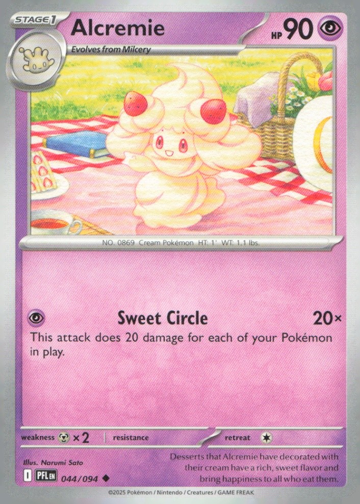 Alcremie Uncommon ME02: Phantasmal Flames 044/094 NM