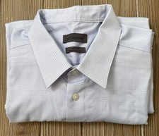 Men  s Calvin Klein Slim Tall Infinite Non Iron Dress Shirt Blue White 17.5 36/37