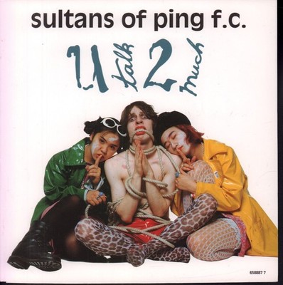 Sultans of Ping U Talk 2 Much 7'' vinyl UK Epic 1992 pic sleeve 6588877