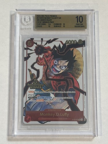 Monkey.D.Luffy (3rd Anniversary Winner) graded BGS 10 for sale on eBay