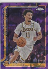 2025-26 Topps Chrome Sapphire #125 Jaxson Hayes Purple Refractor 17/75 Lakers