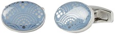 Simon Carter Mens Brio Cufflinks - Blue