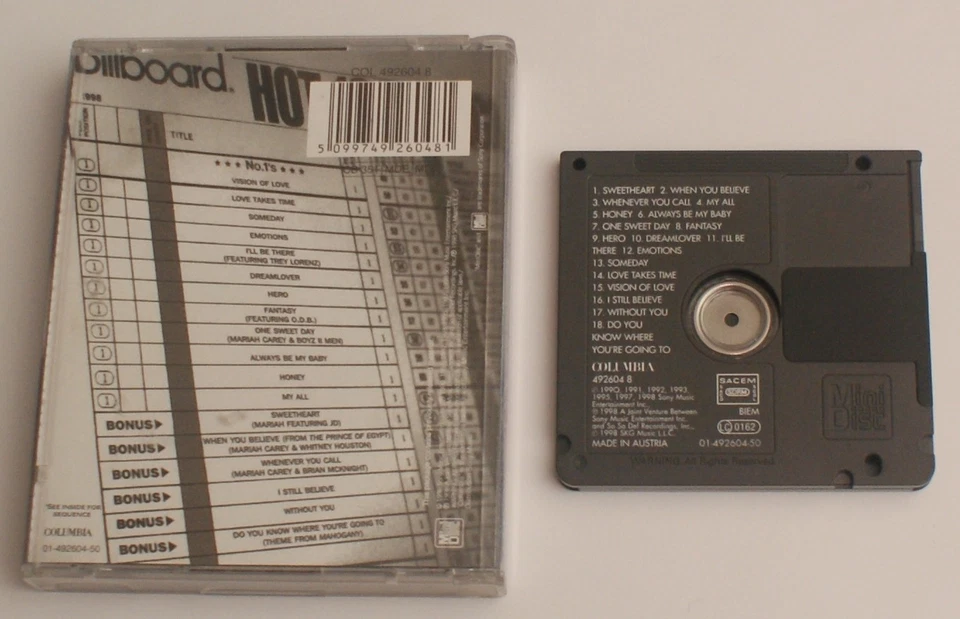 Mariah Carey. #1's. Number 1's. Minidisc music album - Image 2 of 3