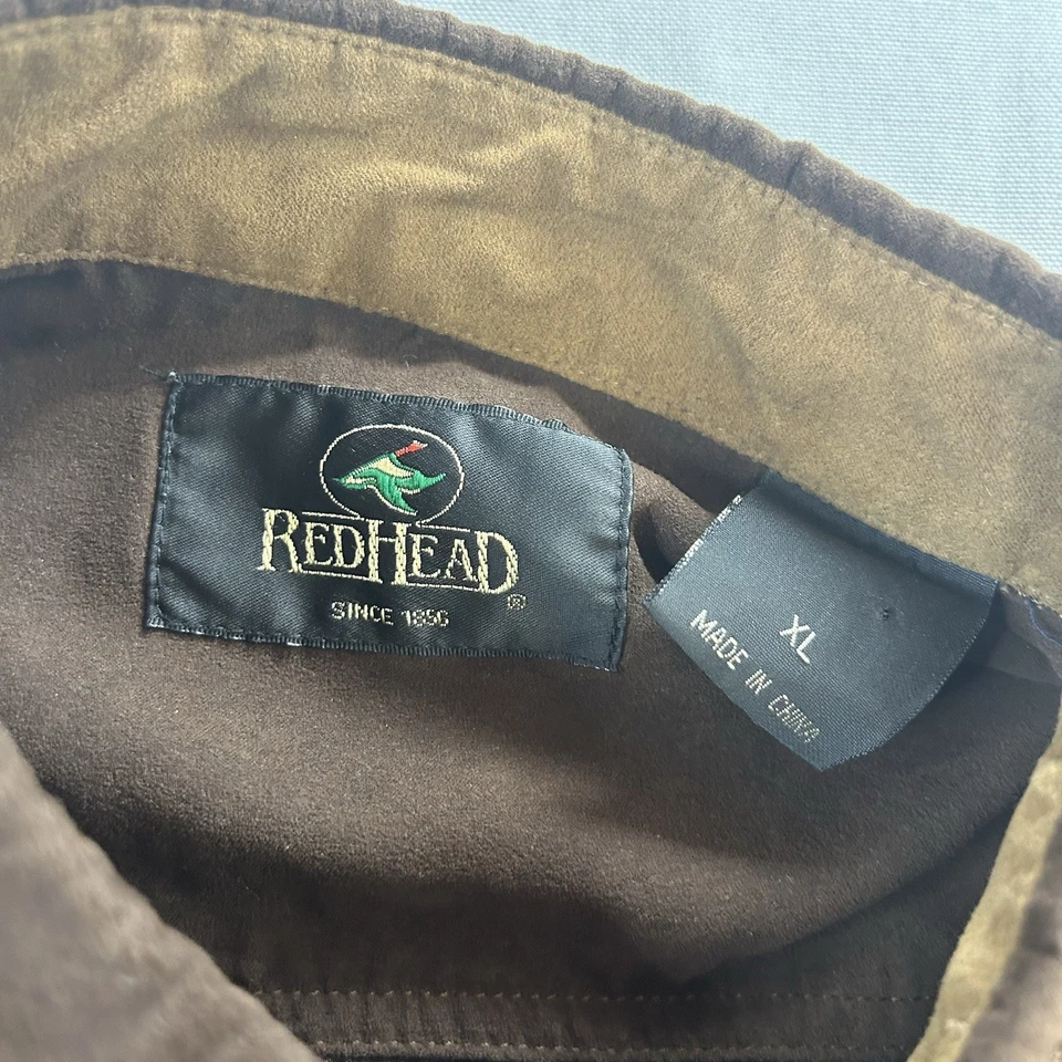 Camisa de caza de tiro RedHead para hombre acolchada al hombro marrón naranja talla XL Foto 4 de 4