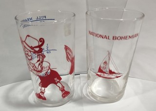 Vintage Old German Beer Cumberland & National Bohemian Baltimore MD Glass Lot