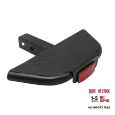 Universal Tow Hitch Step for 2 inch Receivers, Towing Bumper Guard Black Hitch