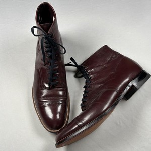 Stacy Adams Madison Boots Mens 12D Burgundy Leather Cap Toe Dress Heritage VTG stacy adams madison boot | eBay main image 3