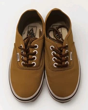 VANS- RARE - Classic Lace Up Marigold BLUE BOTTOMS Soles- US Mens 4