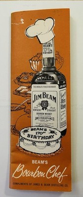 Jim Beam Beam's Bourbon Chef 170th Birthday Recipe Booklet RARE 1965 Advertising