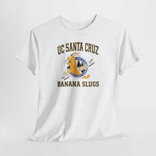 Santa Cruz Banana Slugs T-Shirt Pulp Fiction Gildan Cotton Unisex Graphic Tee