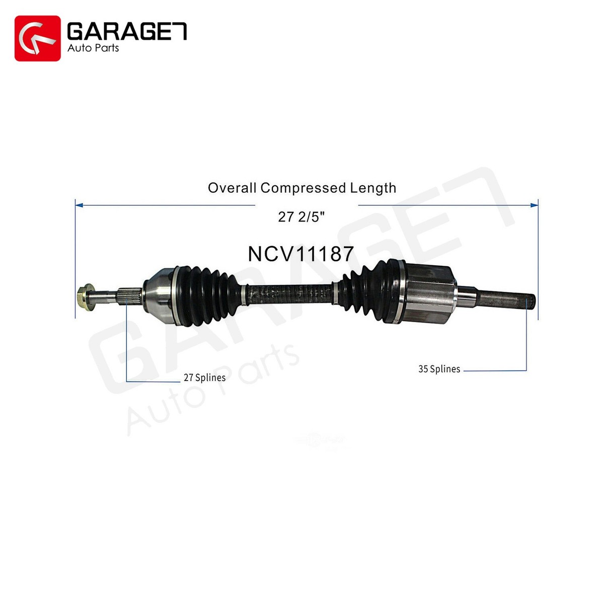 For 2013 14 15 16 17 18 19 20 Ford Fusion 2.5L Only Front Pair CV