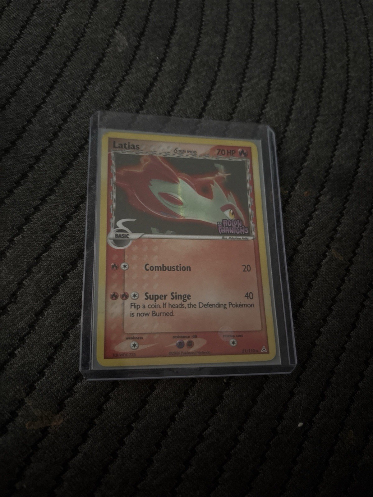 Latias 21/110 EX Holon Phantoms Holo Delta Species Stamped