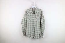 Vtg 50s 60s Streetwear Mens 15.5 Rayon Gabardine Western Cowboy Button Shirt USA