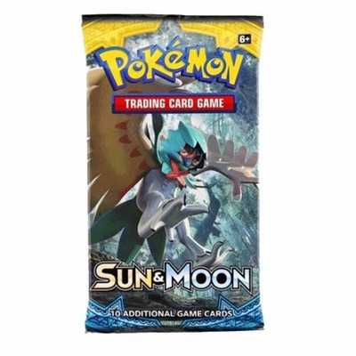 Sun Moon Sun & Moon Booster Pack Factory Sealed Pokemon TCG Random artwork