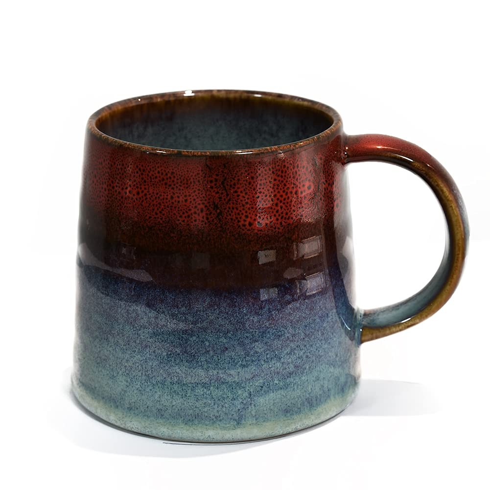 Large Ceramic Coffee Mug, Pottery Mug,Tea Cup for Office and Home,Handmade Po...