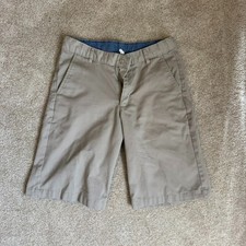 Chaps boys Khaki Flat Front Shorts 16