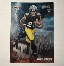 Panini 2025 Absolute - Kaleb Johnson #8 Rookie Insert By Storm