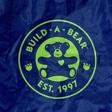 Build A Bear Workshop BABW Blue Green Drawstring Bag Backpack Carrier