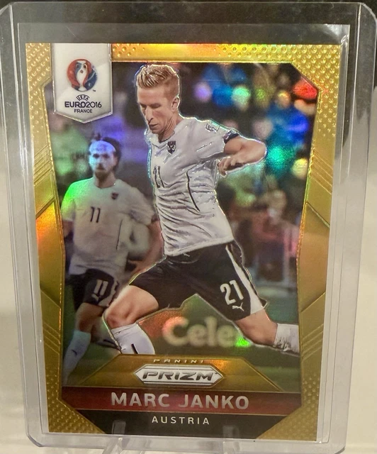 2016 Panini Prizm UEFA Euro Soccer Marc Janko Gold Prizm Austria #9/10 Rare!