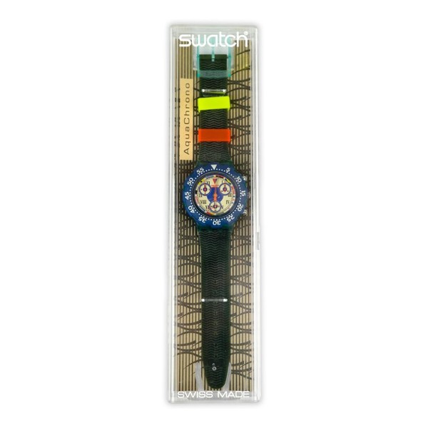 Swatch Aqua Chrono BIG BLUE SBN101 1994