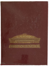 OLE MISS Yearbook 1966 University Of Mississippi Rebels Annual Plastic Cover
