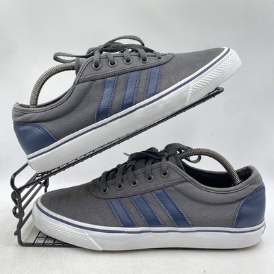 Adidas Adi-Ease dunkelgrau marineblau Turnschuhe Größe UK 10 Herren niedrig Canvas F37310