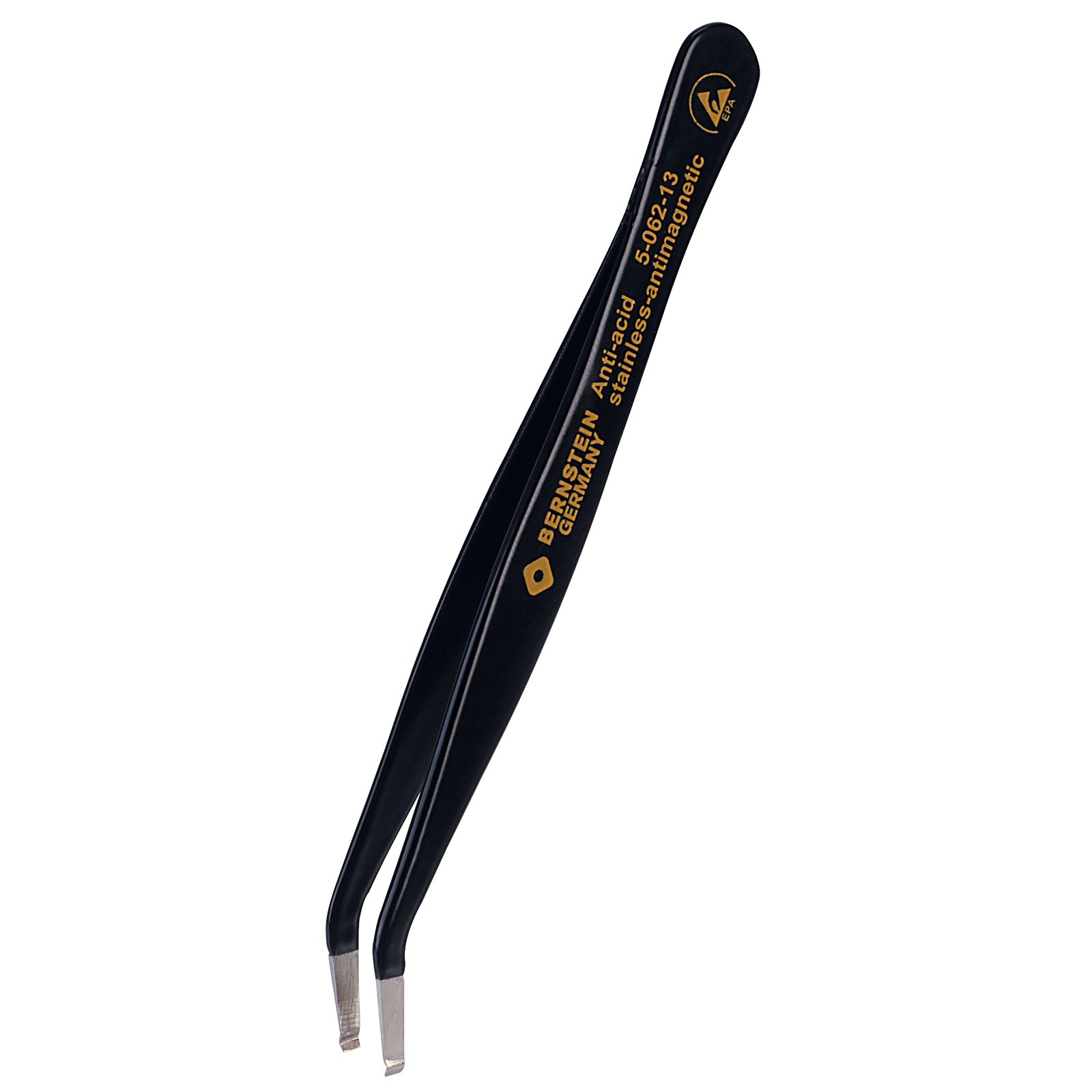 Bernstein ESD SMD Tweezers Bent 115mm