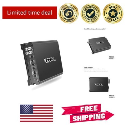 Bridgeable 4-Channel Car Amplifier - 2400 Watts with Innovative Cooling Design