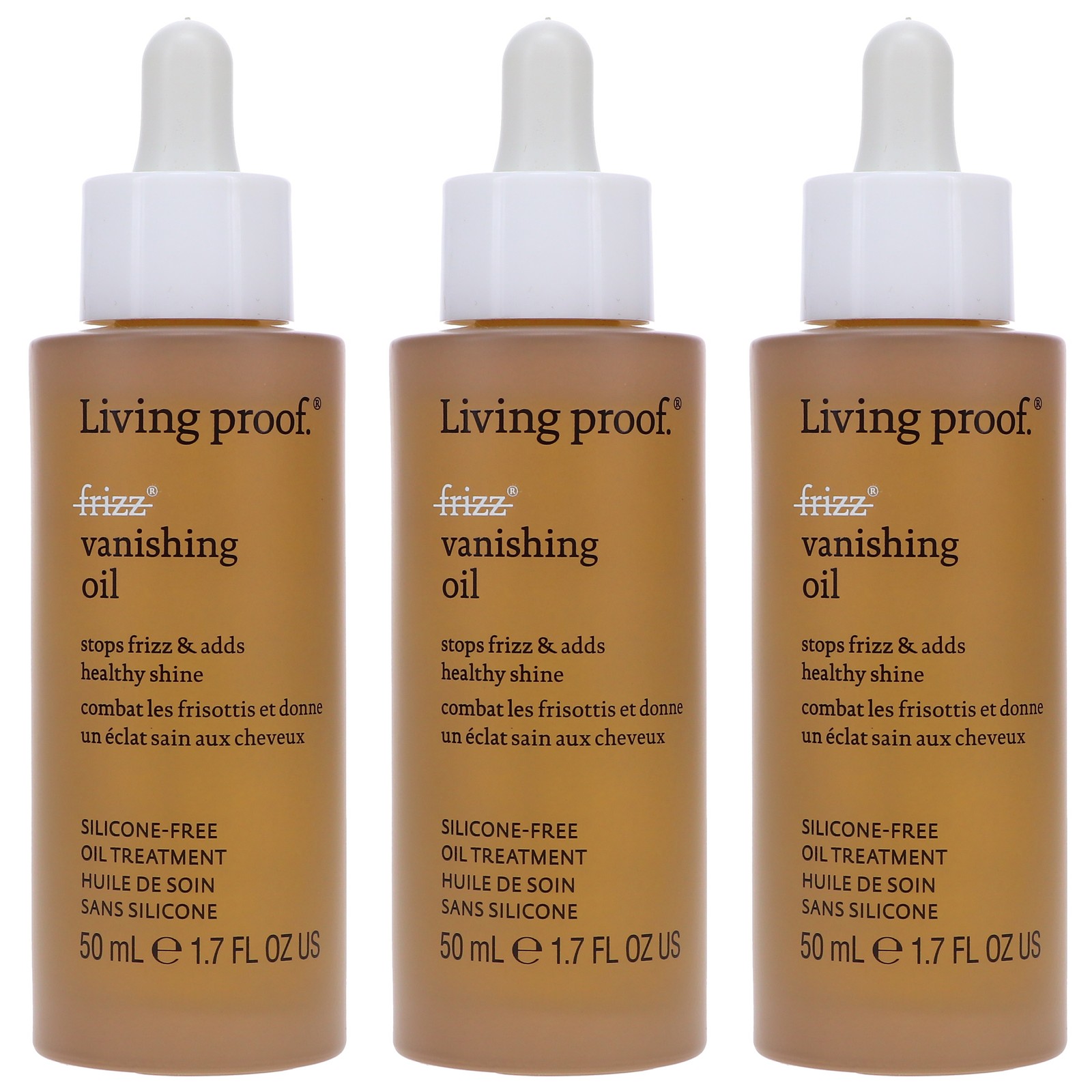 Living Proof No Frizz Vanishing Oil 1.7 oz 3 Pack