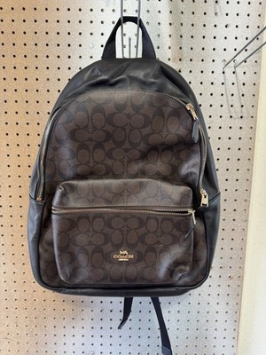 Coach F58314 Signature  Coated Canvas Backpack, Excellent Condition.